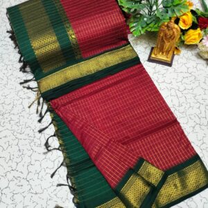 Checked Kalyani Cotton Sarees 005