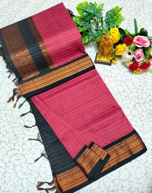 Checked Kalyani Cotton Sarees 008