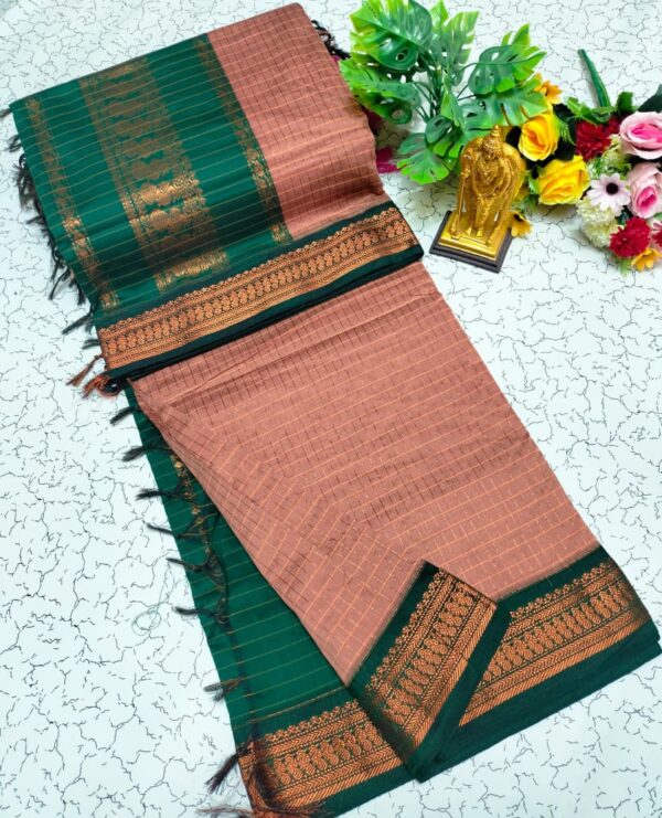 Checked Kalyani Cotton Sarees 016