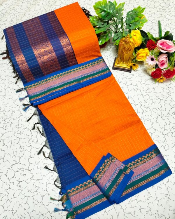 Checked Kalyani Cotton Sarees 024