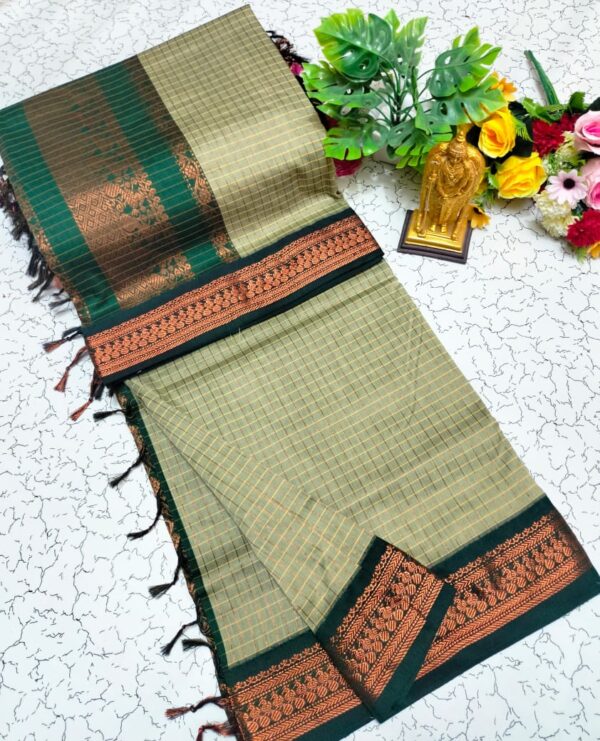 Checked Kalyani Cotton Sarees 032
