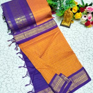 Checked Kalyani Cotton Sarees 041