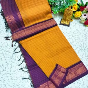Checked Kalyani Cotton Sarees 047