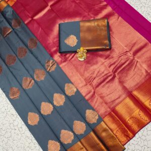 Fancy Bhutta Soft Silk Saree 014