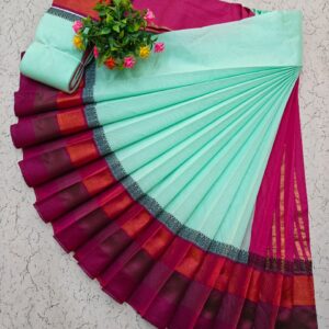 Korvai Border Silk Cotton Sarees 006