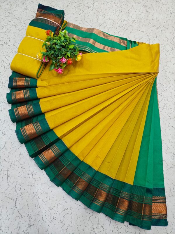 Korvai Border Silk Cotton Sarees 007