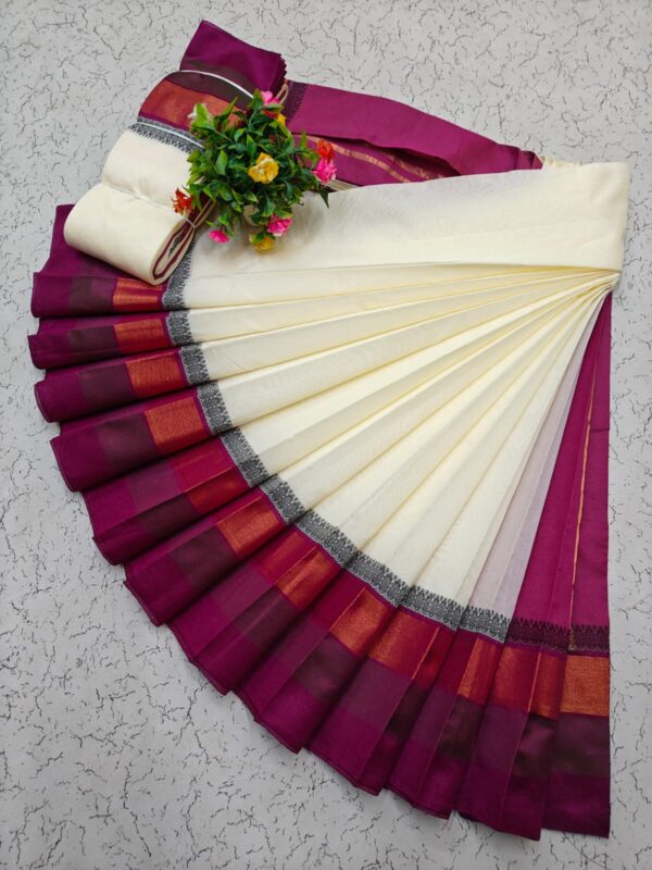 Korvai Border Silk Cotton Sarees 013