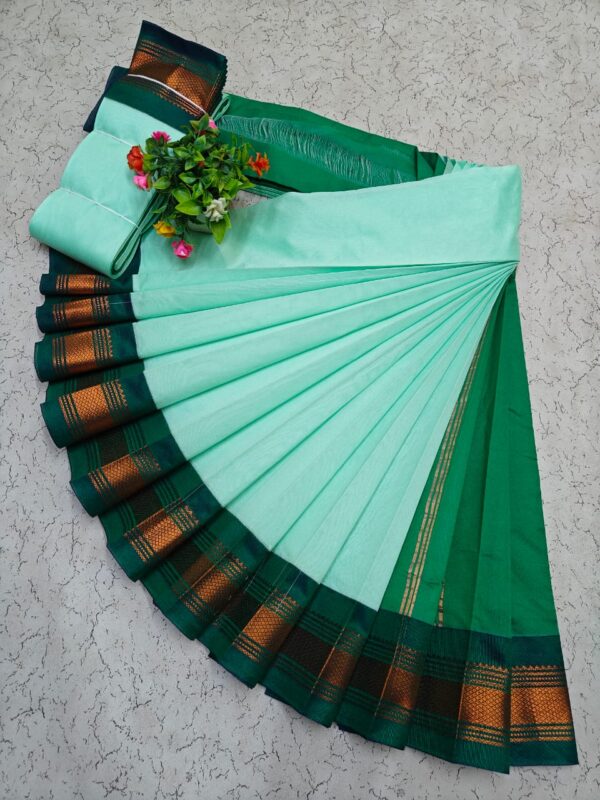 Korvai Border Silk Cotton Sarees 020
