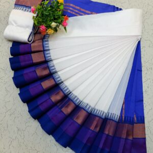 Korvai Border Silk Cotton Sarees 025