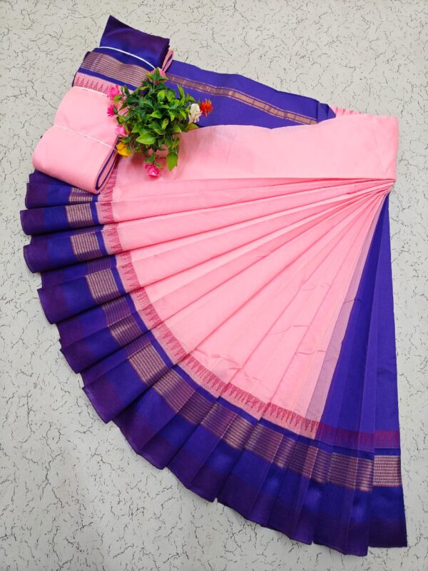 Korvai Border Silk Cotton Sarees 034