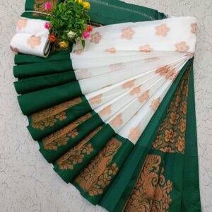 Kotanji Border Silk Cotton Sarees 001