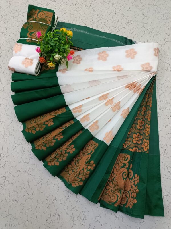 Kotanji Border Silk Cotton Sarees 001