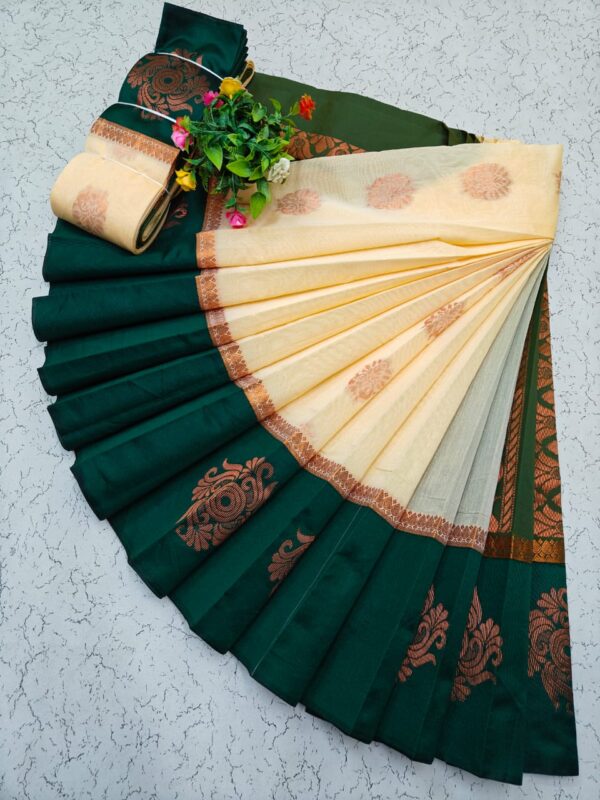 Kotanji Border Silk Cotton Sarees 003