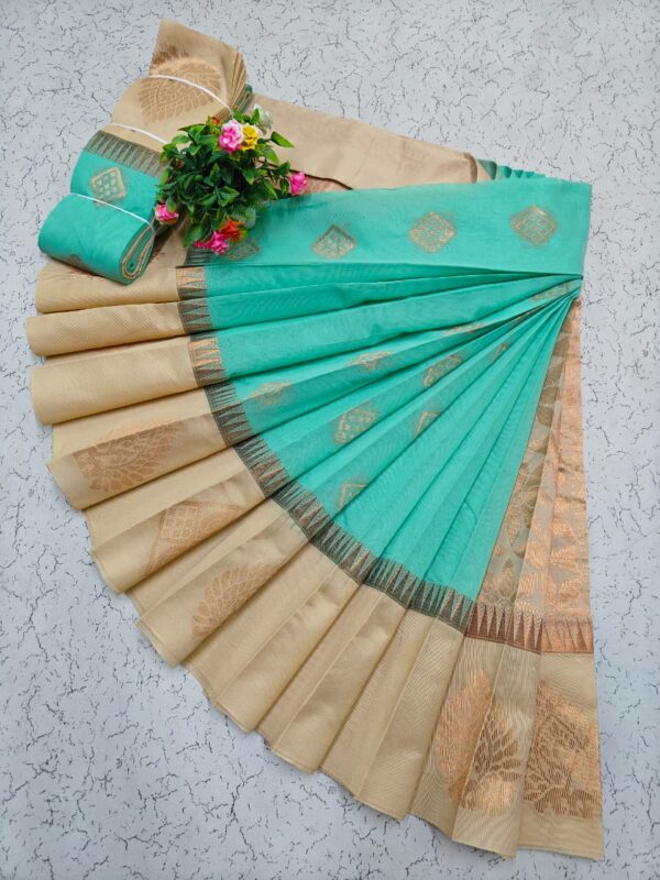 Kotanji Border Silk Cotton Sarees 006