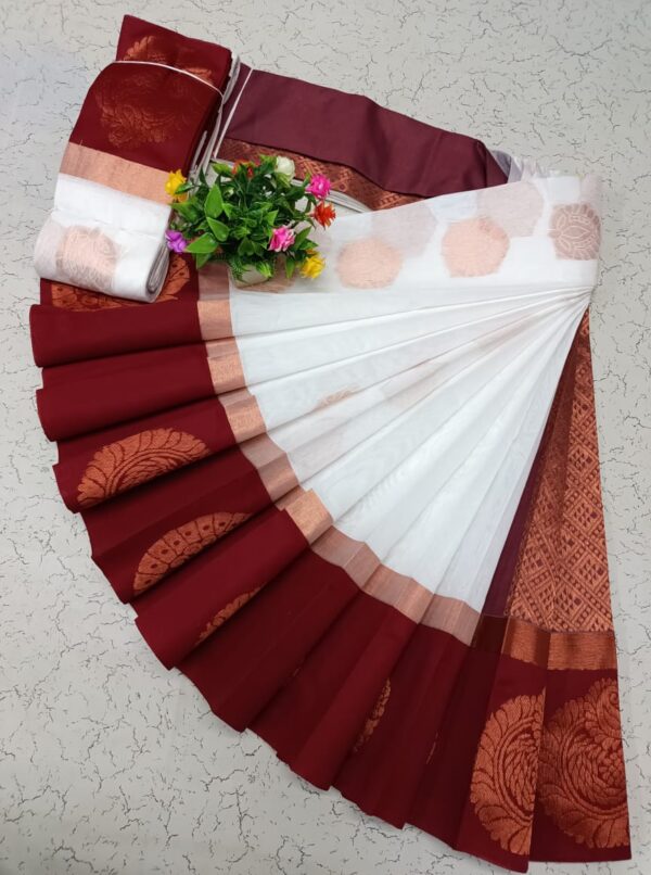 Kotanji Border Silk Cotton Sarees 008