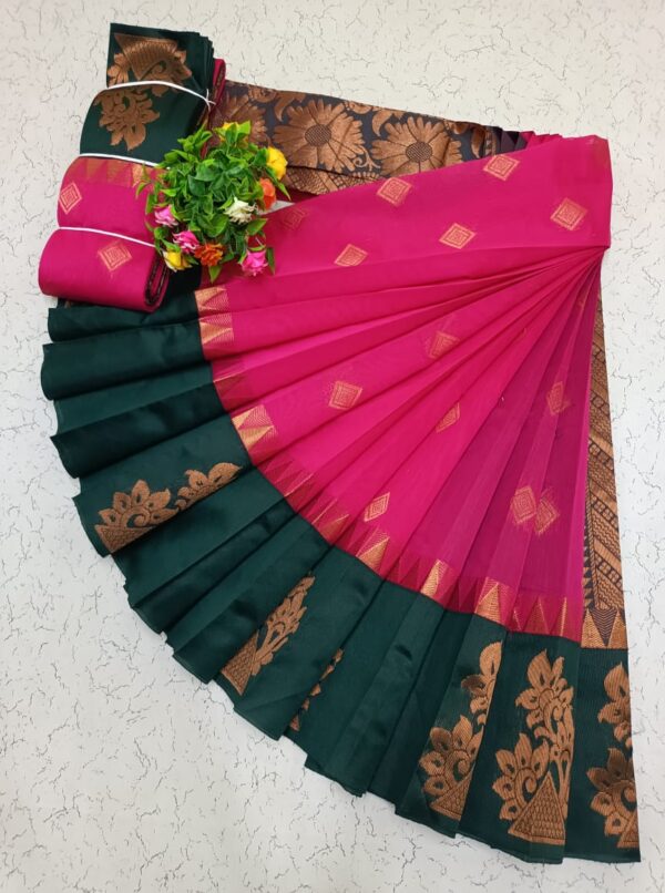 Kotanji Border Silk Cotton Sarees 011