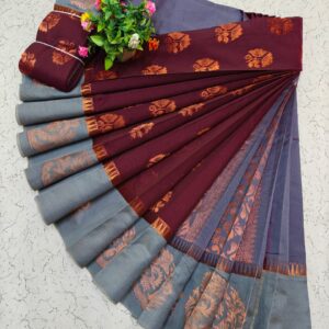 Kotanji Border Silk Cotton Sarees 012