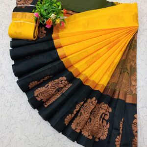 Kotanji Border Silk Cotton Sarees 015