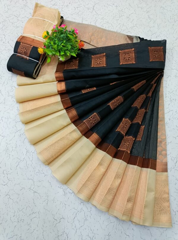 Kotanji Border Silk Cotton Sarees 017