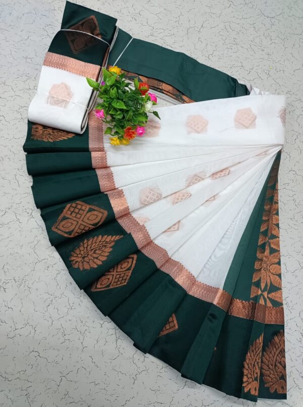 Kotanji Border Silk Cotton Sarees 018