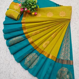 Kotanji Border Silk Cotton Sarees 028