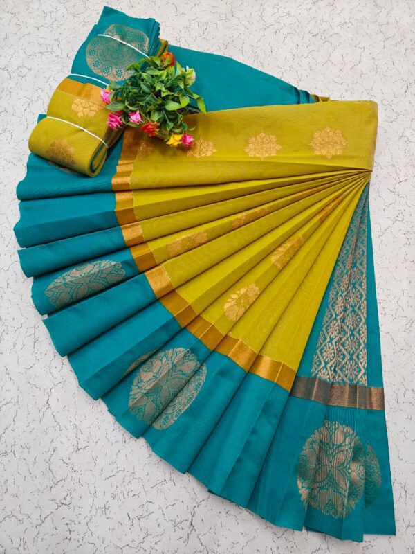 Kotanji Border Silk Cotton Sarees 028