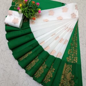 Kotanji Border Silk Cotton Sarees 036