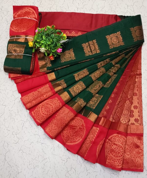 Kotanji Border Silk Cotton Sarees 041