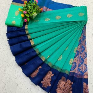 Kotanji Border Silk Cotton Sarees 047