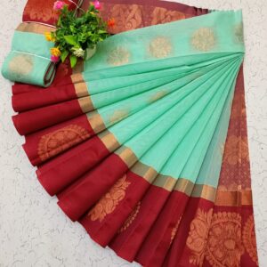 Kotanji Border Silk Cotton Sarees 050