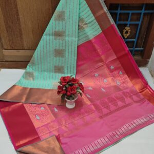 Meena Work Wedding Silk Sarees 019