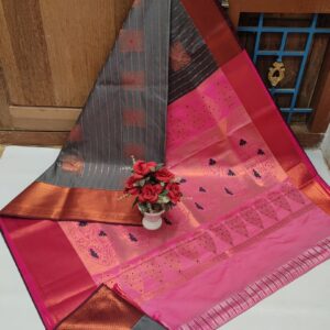 Meena Work Wedding Silk Sarees 021