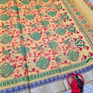 Colour Printed Cotton Sarees 012