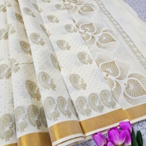 Printed Kerala Cotton Sarees 012