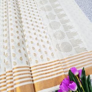 Printed Kerala Cotton Sarees 026