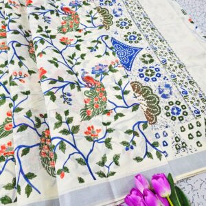 Printed Kerala Cotton Sarees 028